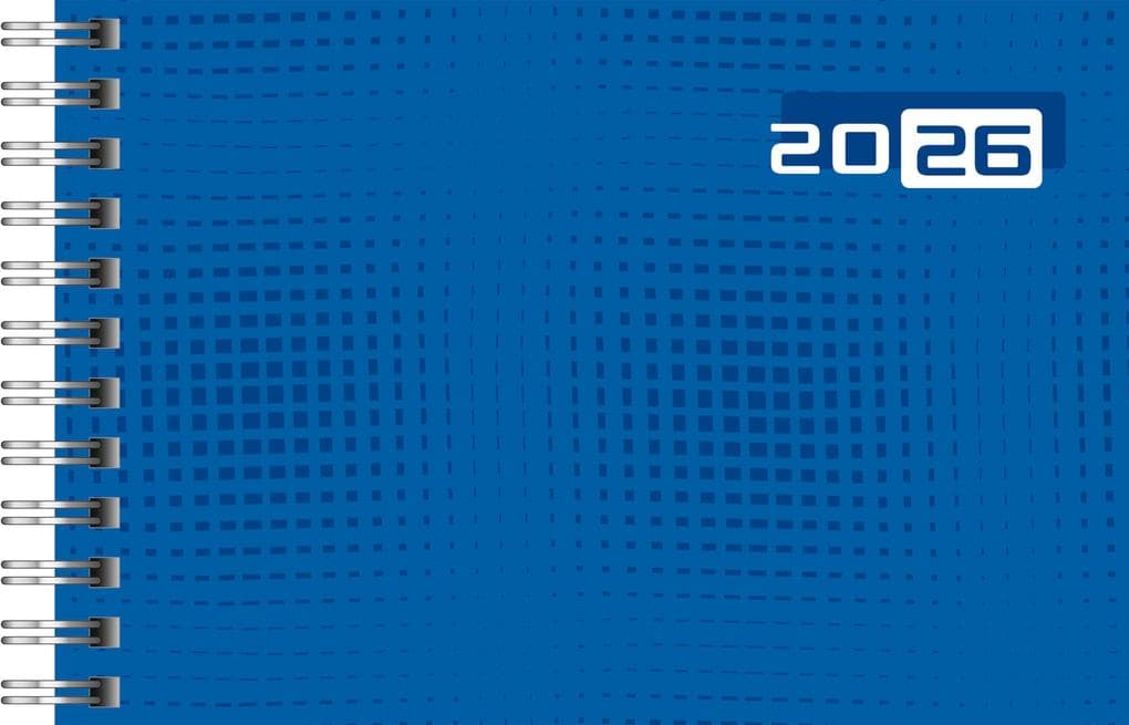 rido/idé 7017107026 | Taschenkalender Mod. Septimus 2026 | A6 quer, Papier, blau