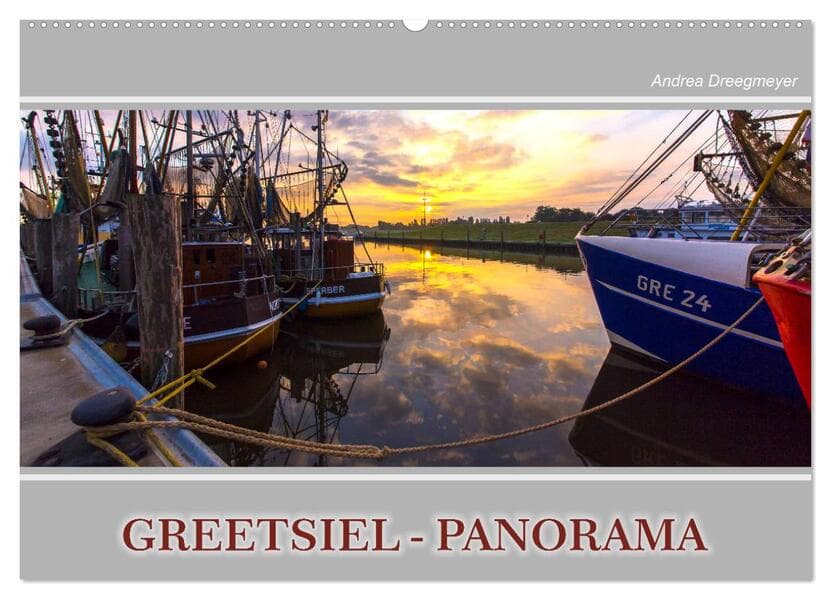 Greetsiel-Panorama (Wandkalender 2026 DIN A2 quer), CALVENDO Monatskalender