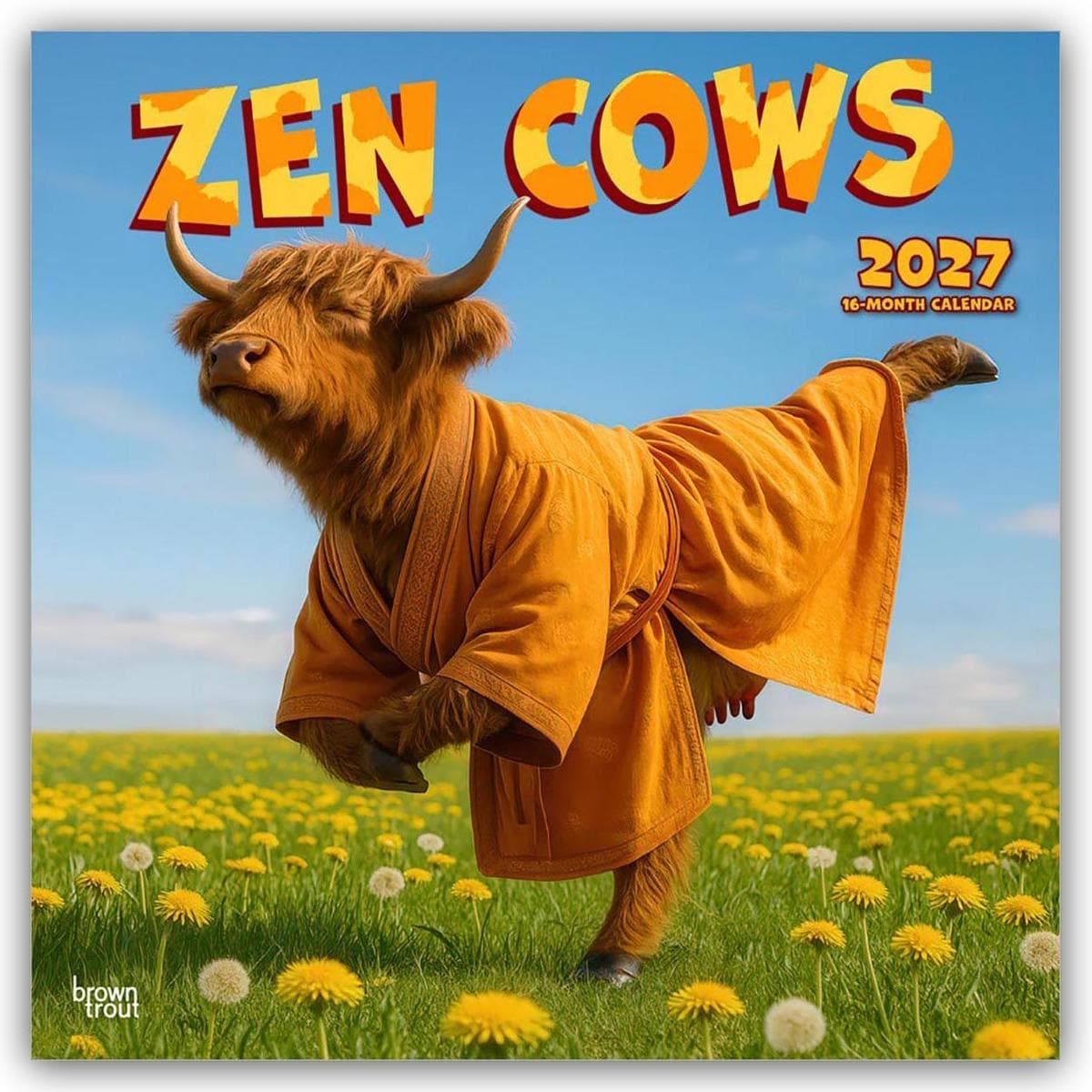 Zen Cows - Zen Kühe 2027 - 16-Monatskalender