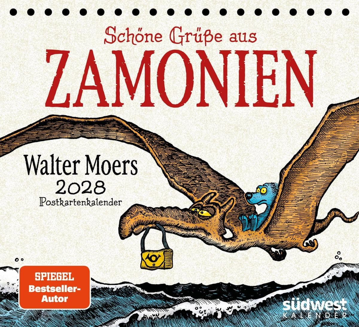Moers W., Zamonien 2028 - Postkartenkalender mit 53 heraustrennbaren Motiven - zum Aufstellen