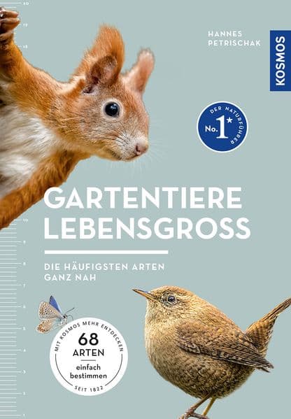 Gartentiere lebensgroß: Die 68 häufigsten Gartentierarten im Porträt für die einfache Bestimmung