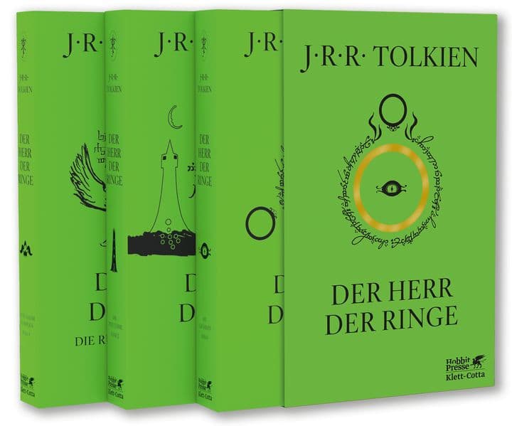 Der Herr der Ringe: In der überarbeiteten Übersetzung von Wolfgang Krege | Alle drei Bände im grasgrünen Schuber mit Goldprägung
