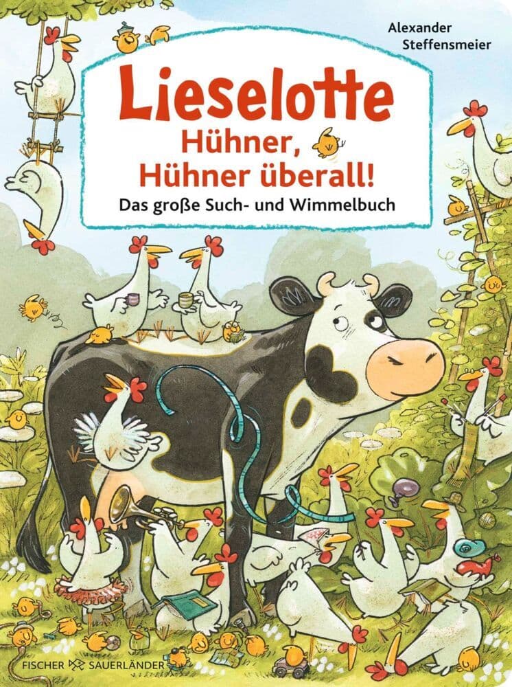 Lieselotte: Hühner, Hühner überall!: Das große Hühner-Such-und Wimmelbuch | Pappbilderbuch mit Suchbildern und Rätseln ab 3 Jahren