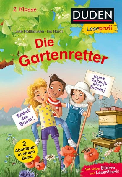 Duden Leseprofi - Die Gartenretter, 2. Klasse (Doppelband): Kinderbuch zum Lesenlernen ab 7 Jahren