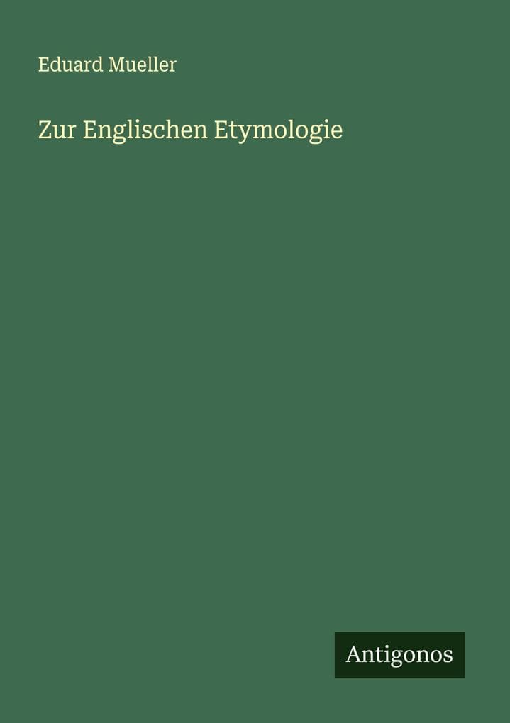 Zur Englischen Etymologie