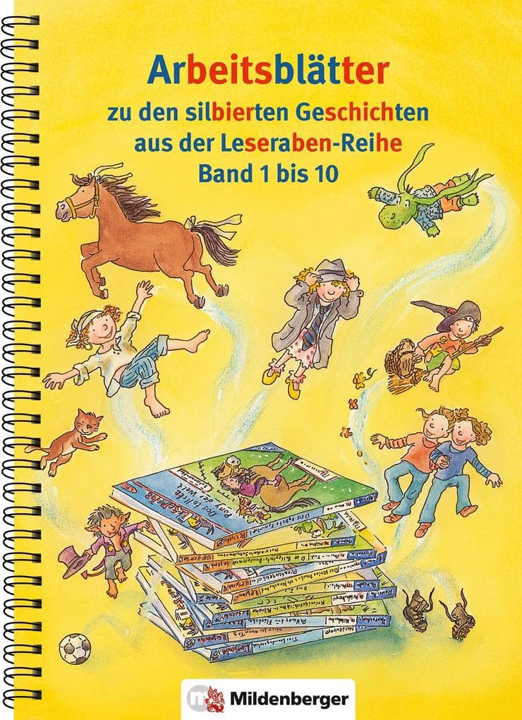 Der Leserabe mit Silbentrenner. Arbeitsblätter zu Band 1 bis 10