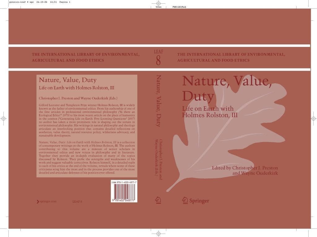 Nature, Value, Duty