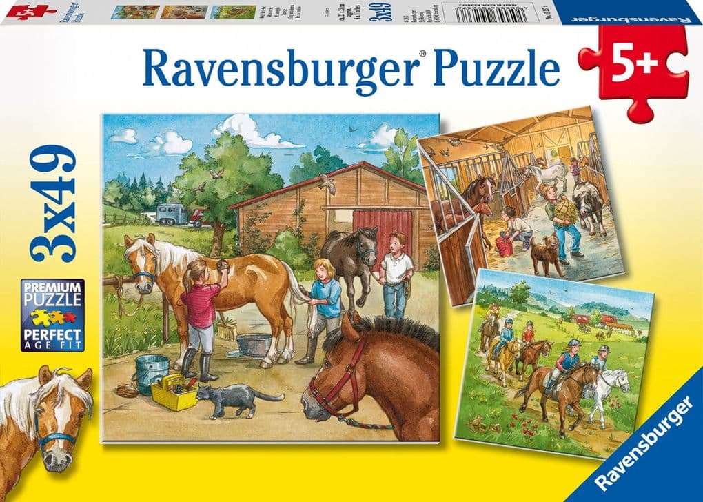 Mein Reiterhof. Puzzle (3 x 49 Teile)