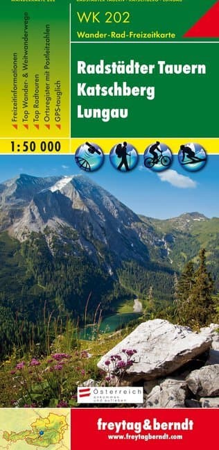 Radstädter Tauern. Katschberg. Lungau 1 : 50 000. WK 202