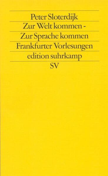 Zur Welt kommen. Zur Sprache kommen