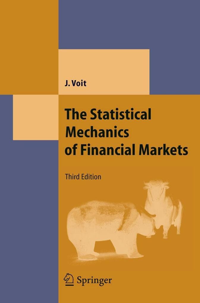 The Statistical Mechanics of Financial Markets