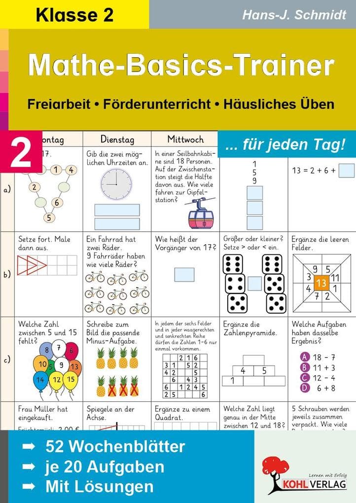 Mathe-Basics-Trainer / 2. Schuljahr Grundlagentraining für jeden Tag