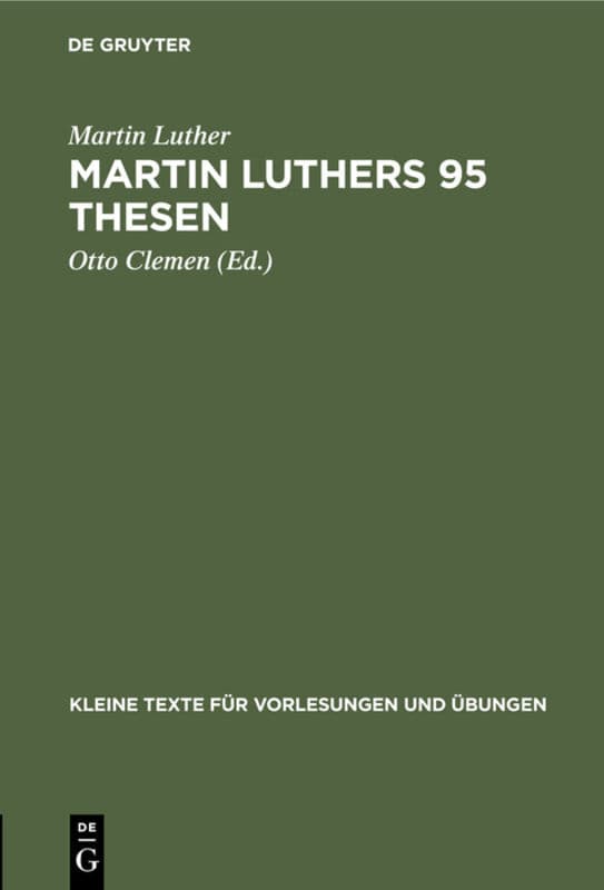 Martin Luthers 95 Thesen