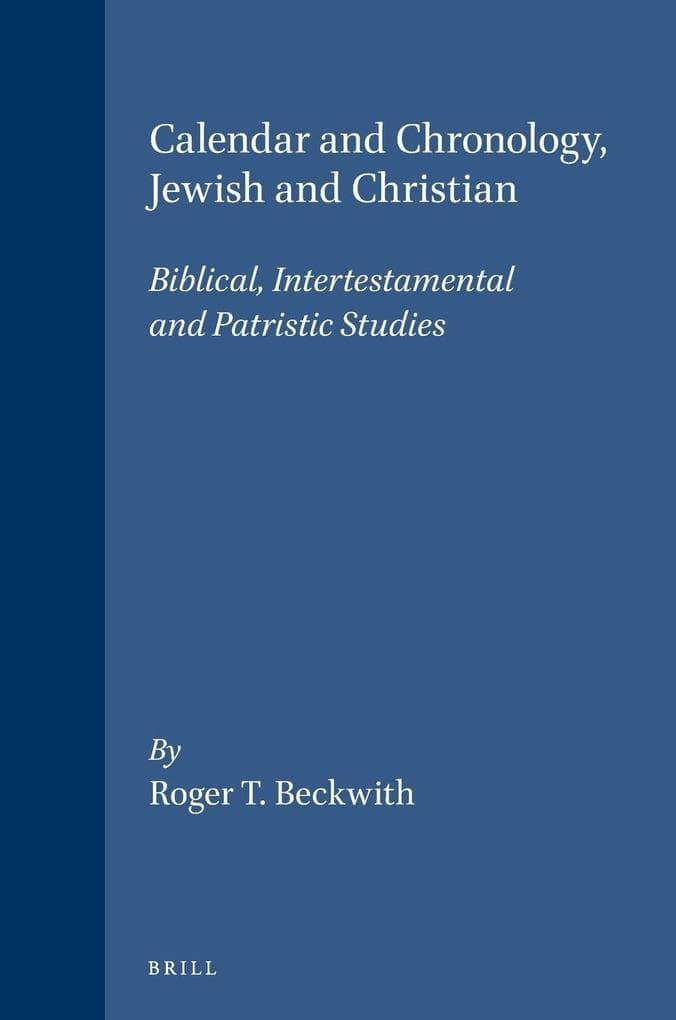 Calendar and Chronology, Jewish and Christian