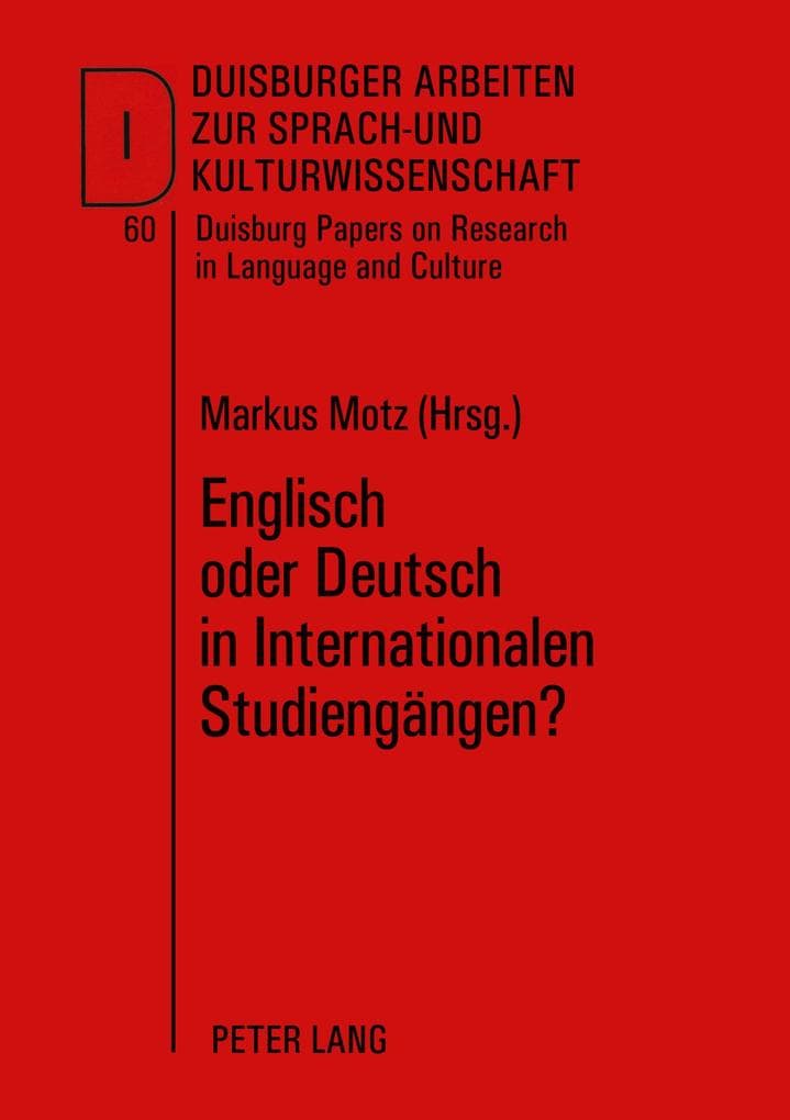 Englisch oder Deutsch in Internationalen Studiengängen?
