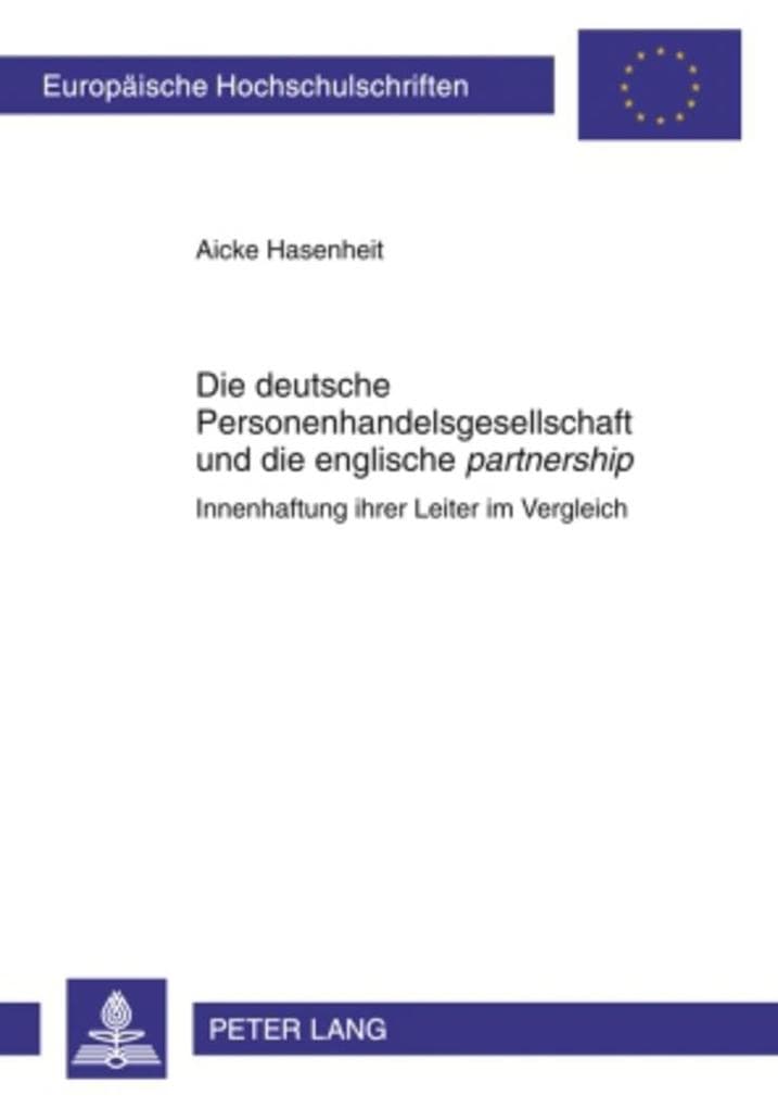 Die deutsche Personenhandelsgesellschaft und die englische 'partnership'