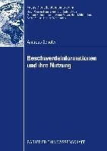 Beschwerdeinformationen und Ihre Nutzung