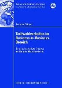 Tarifwahlverhalten im Business-to-Business-Bereich