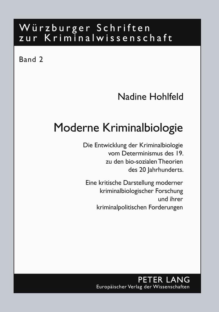 Moderne Kriminalbiologie