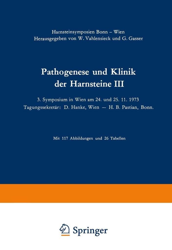 Pathogenese und Klinik der Harnsteine III