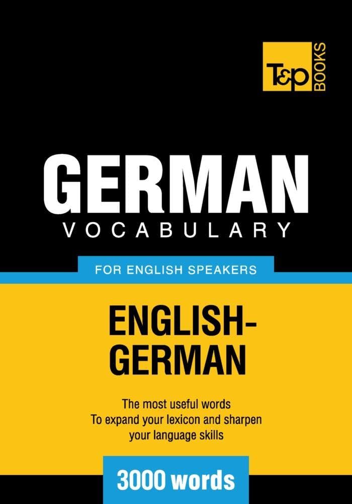 German vocabulary for English speakers - 3000 words