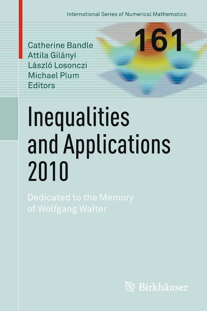 Inequalities and Applications 2010