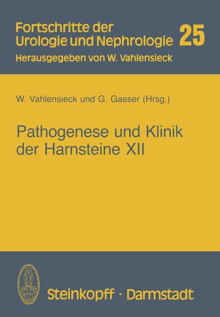 Pathogenese und Klinik der Harnsteine XII