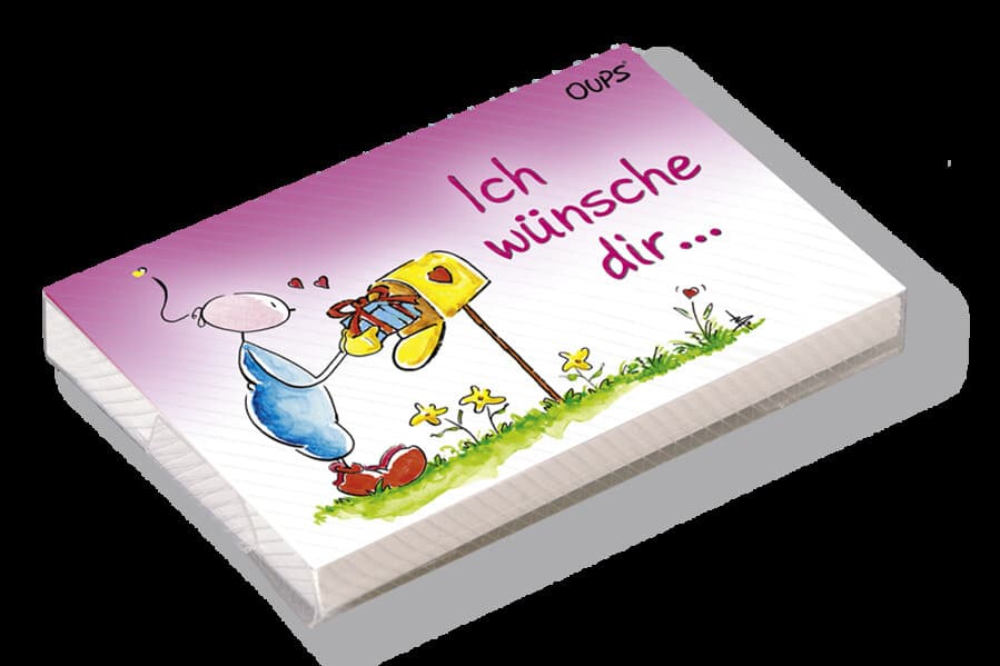 Oups Kärtchenbox - Ich wünsche Dir ...