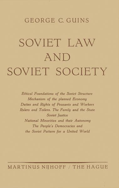 Soviet Law and Soviet Society