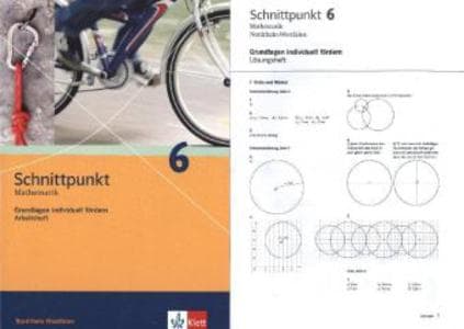 Schnittpunkt Mathematik. Grundlagen individuell fördern 6 - Arbeitsheft mit Lösungsheft 6. Schuljahr. Nordrhein-Westfalen
