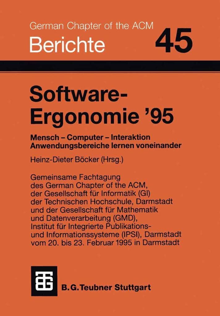 Software-Ergonomie '95