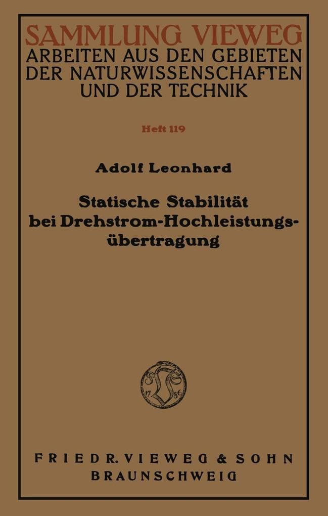 Statische Stabilität bei Drehstrom-Hochleistungsübertragung