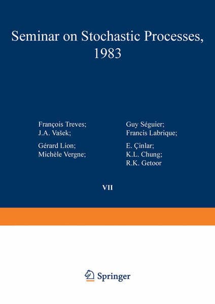 Seminar on Stochastic Processes, 1983