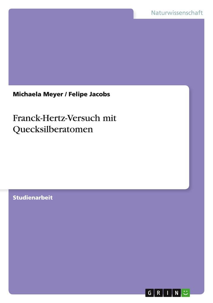 Franck-Hertz-Versuch mit Quecksilberatomen