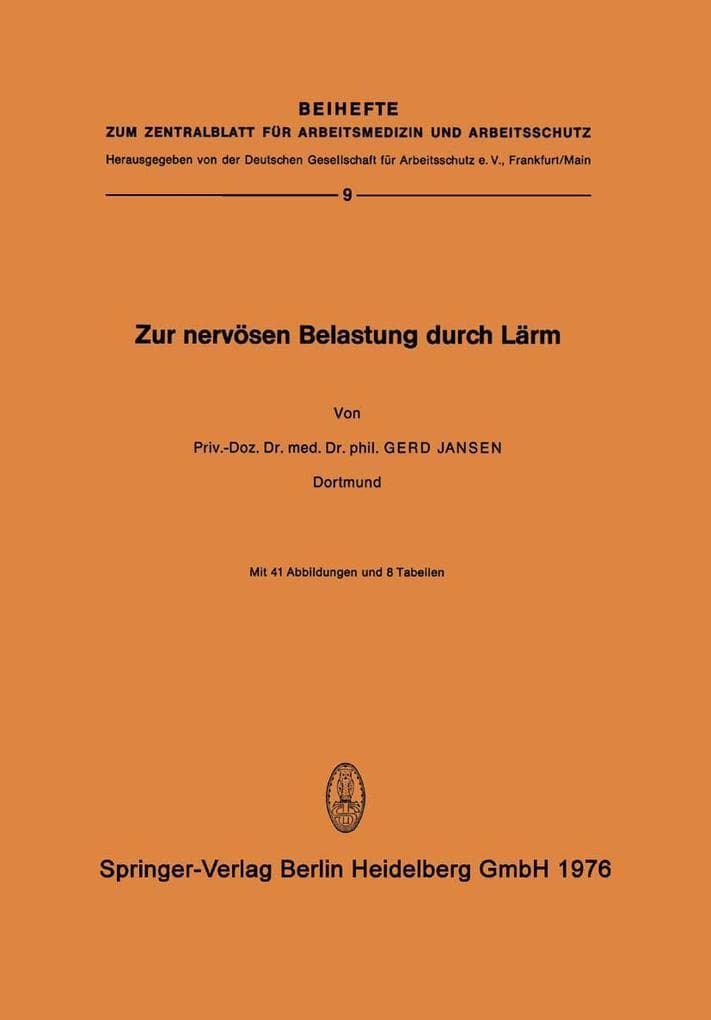 Zur Nervösen Belastung Durch Lärm