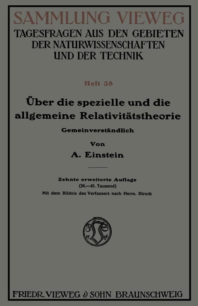 Über die spezielle und die allgemeine Relativitätstheorie