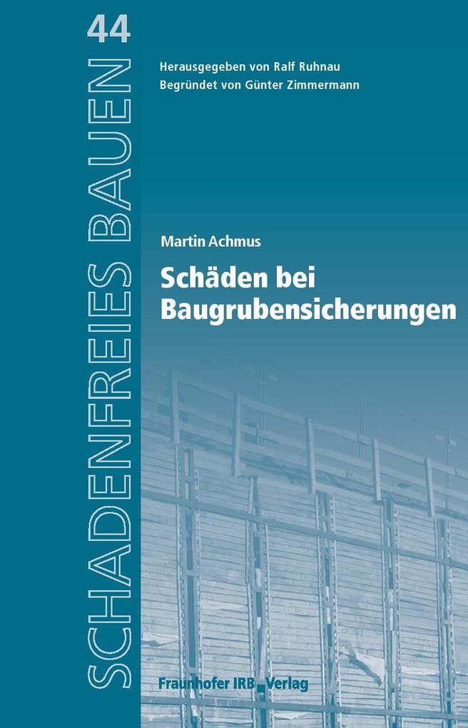 Schäden bei Baugrubensicherungen.