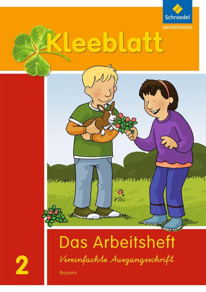 Kleeblatt. Das Sprachbuch 2. Arbeitsheft 1/2 + Beilage Wörterkasten. Bayern