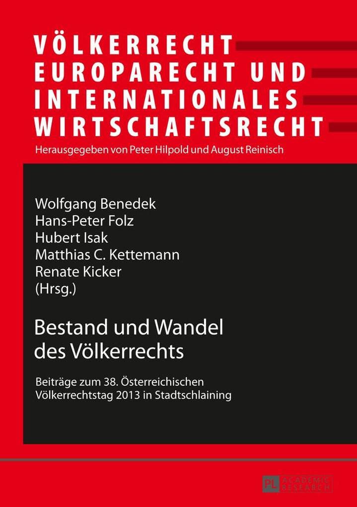 Bestand und Wandel des Völkerrechts