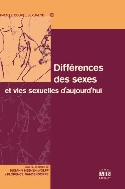 Differences des sexes et vies sexuelles d'aujourd'hui