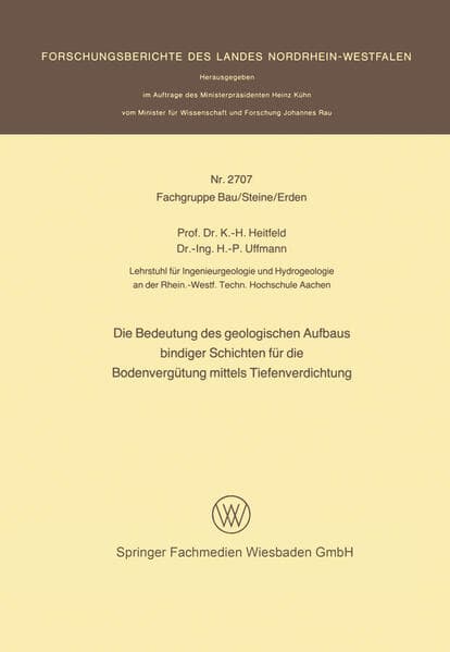 Die Bedeutung des geologischen Aufbaus bindiger Schichten für die Bodenvergütung mittels Tiefenverdichtung