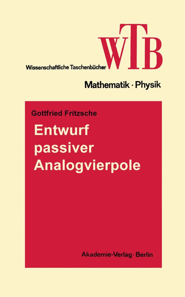 Entwurf passiver Analogvierpole