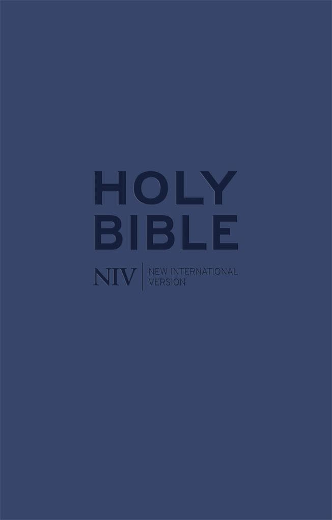 NIV Tiny Navy Soft-tone Bible with Zip