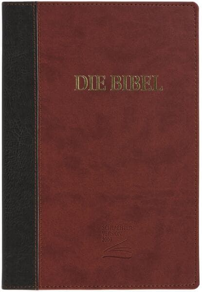 Schlachter 2000 Bibel - Großdruckausgabe (Softcover, grau/braun)