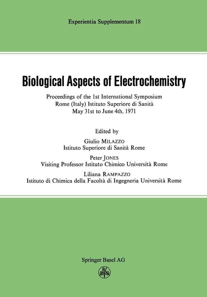 Biological Aspects of Electrochemistry