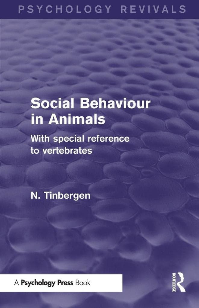 Social Behaviour in Animals (Psychology Revivals)