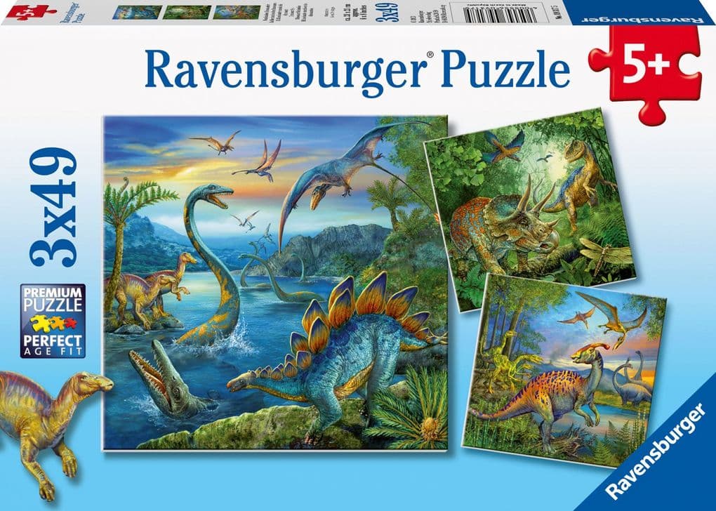 Faszination Dinosaurier. Puzzle 3 X 49 Teile