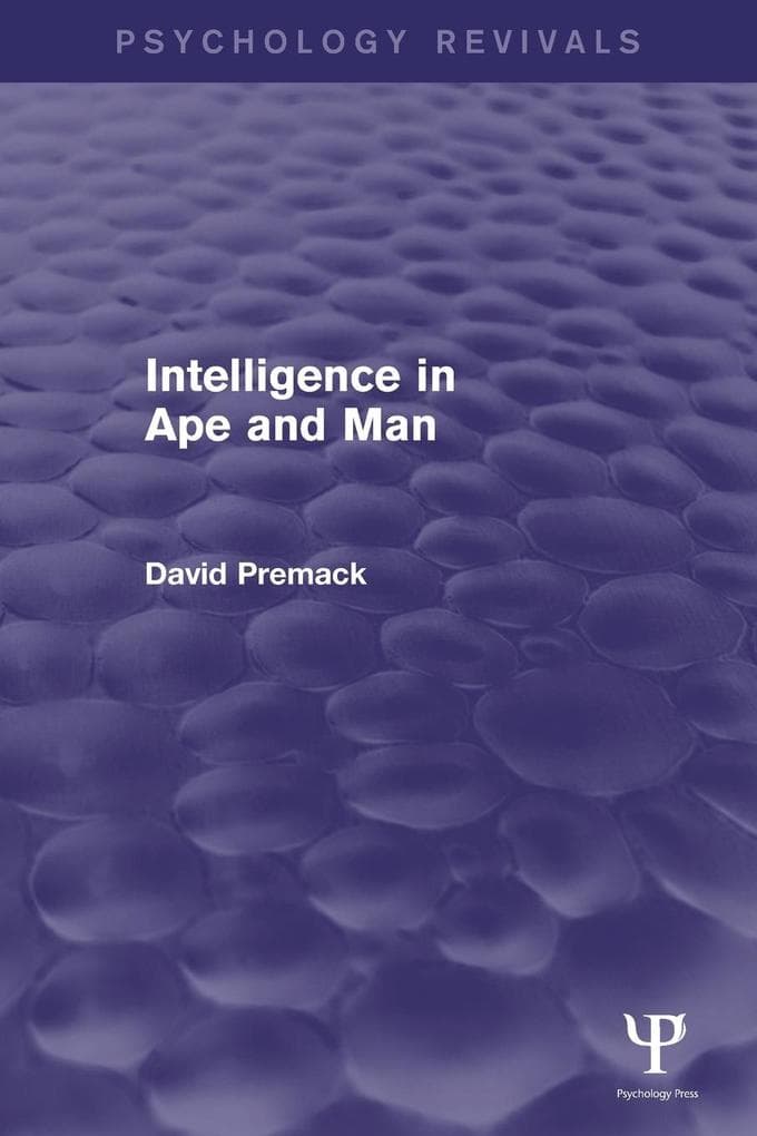 Intelligence in Ape and Man