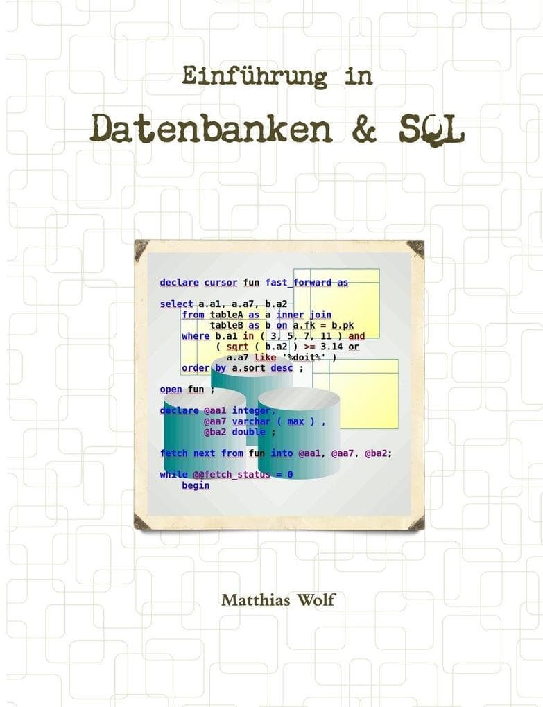 Einführung in Datenbanken & SQL