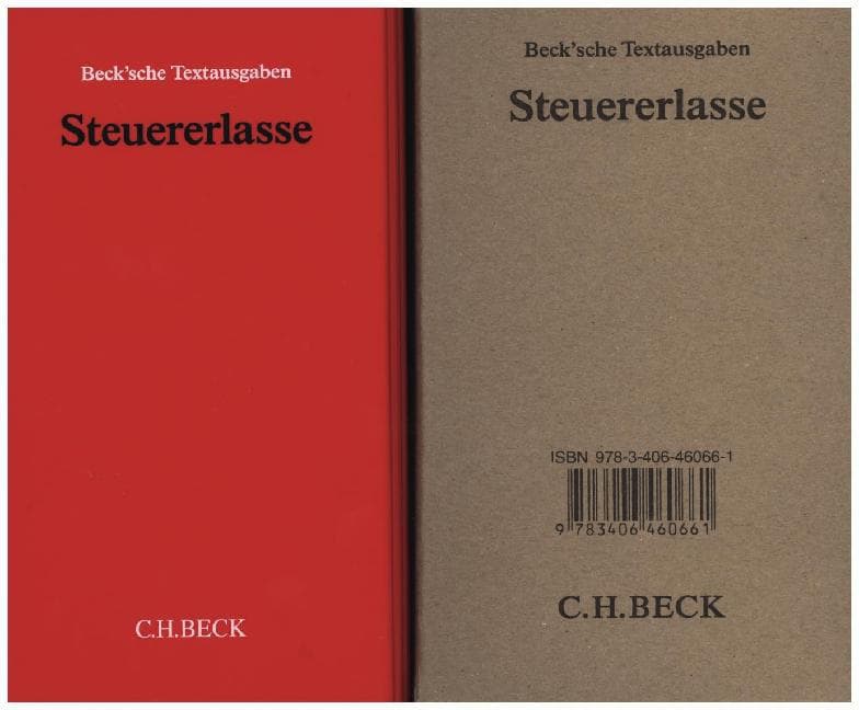 Steuererlasse (ohne Fortsetzungsnotierung). Inkl. 79. Ergänzungslieferung